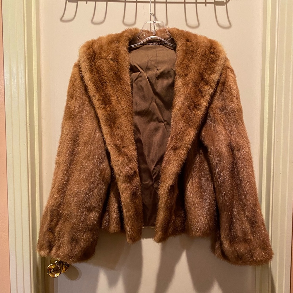 Beautiful 1950s Fur Jacket XL in Very Good Condition